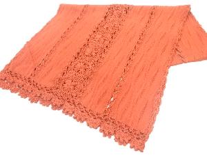 リボン刺繍花模様ショール